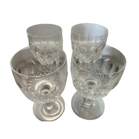 (3) Waterford Crystal ‘Colleen’ Glasses 5.25" Short Stem Water Goblet Wine Glass - Picture 16 of 16